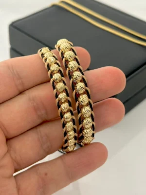 Manilla viral en balin diamantado italy 6mm, tejido viral