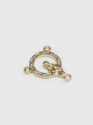 C Crucero con Circonias 1.8 Cms Cristal