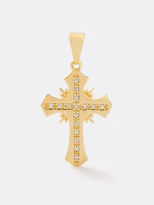D Cruz Sagrada Circonias Cristal