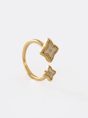 Anillo Double Lottus Ajustable