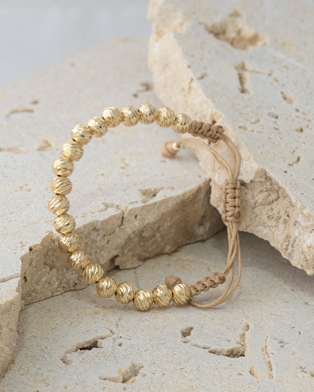 Manilla en balin diamantado italy x20 6mm, macramé